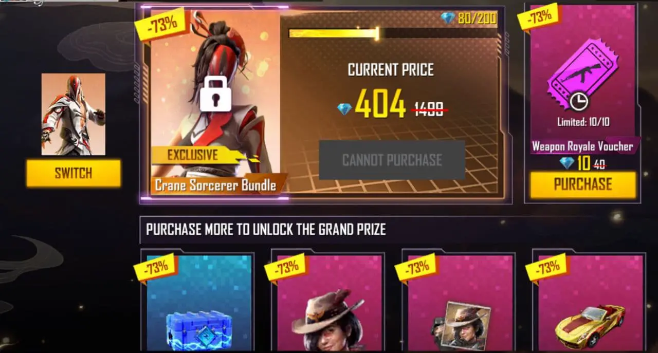 Free Fire of new Second Mystery Shop in 4th anniversary